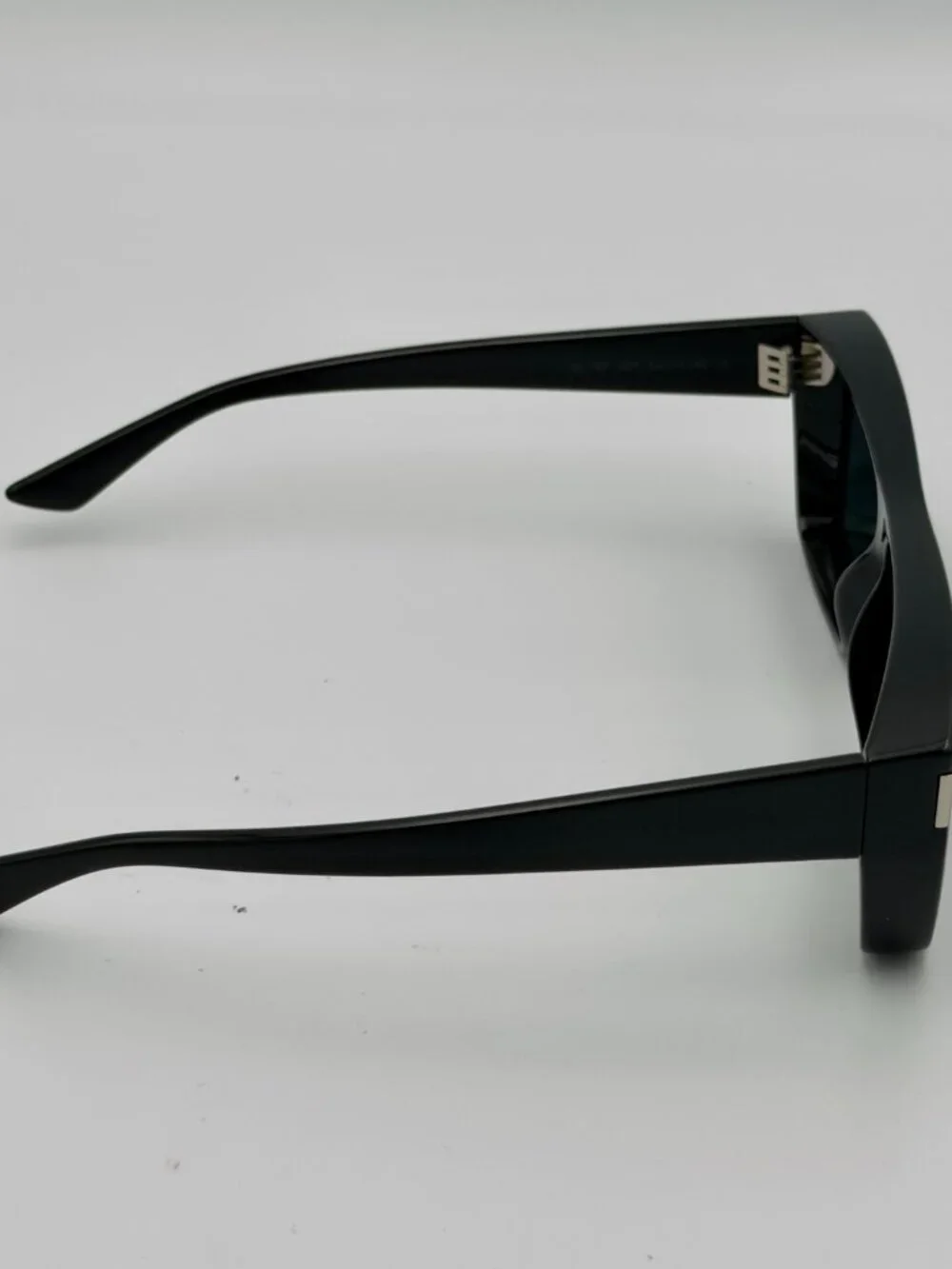 Saint Laurent SL 757 001 Black Rectangular Sunglasses Unisex 64mm w/ Case